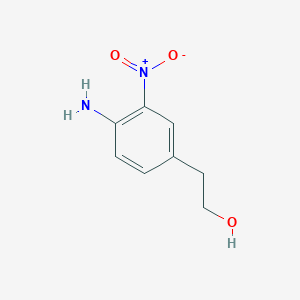 molecular formula C8H10N2O3 B12936302 2-(4-Amino-3-nitrophenyl)ethanol 