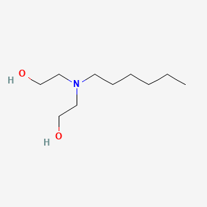 molecular formula C10H23NO2 B1293635 Ethanol, 2,2'-(hexylimino)bis- CAS No. 6752-33-6