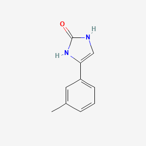 molecular formula C10H10N2O B12936427 4-M-Tolyl-1,3-dihydro-imidazol-2-one CAS No. 936250-02-1