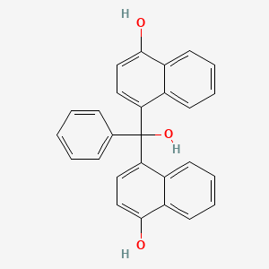 molecular formula C27H20O3 B1293644 4-Hydroxy-alpha-(4-hydroxynaphthyl)-alpha-phenylnaphthalene-1-methanol CAS No. 6948-88-5