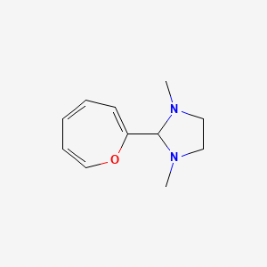 molecular formula C11H16N2O B12936449 1,3-Dimethyl-2-(oxepin-2-yl)imidazolidine CAS No. 77023-17-7