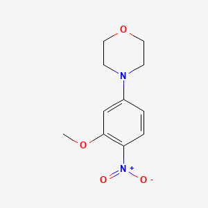 molecular formula C11H14N2O4 B1293645 4-(3-甲氧基-4-硝基苯基)吗啉 CAS No. 6950-88-5