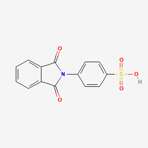 molecular formula C14H9NO5S B12936458 Benzenesulfonic acid, 4-(1,3-dihydro-1,3-dioxo-2H-isoindol-2-yl)- CAS No. 86581-47-7