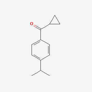 molecular formula C13H16O B1293646 p-Cumenyl cyclopropyl ketone CAS No. 6952-91-6