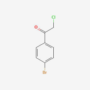 molecular formula C8H6BrClO B1293676 1-(4-溴苯基)-2-氯乙酮 CAS No. 4209-02-3