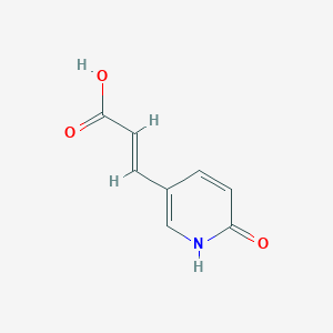 molecular formula C8H7NO3 B12937004 (E)-3-(6-Hydroxypyridin-3-YL)acrylic acid 