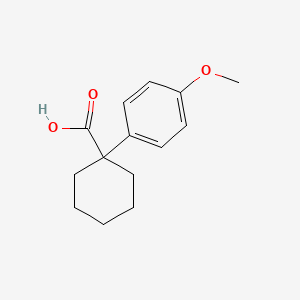 molecular formula C14H18O3 B1293702 1-(4-Methoxyphenyl)cyclohexanecarboxylic acid CAS No. 7469-83-2