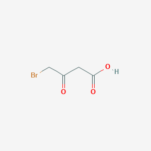 molecular formula C4H5BrO3 B12937062 Butanoic acid, 4-bromo-3-oxo- CAS No. 27807-85-8