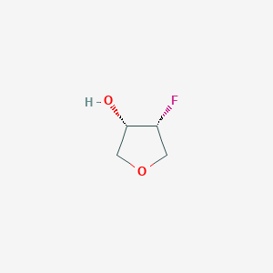 molecular formula C4H7FO2 B12937083 Rel-(3S,4R)-4-fluorotetrahydrofuran-3-ol 