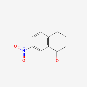 molecular formula C10H9NO3 B1293709 7-硝基-1-茚满酮 CAS No. 40353-34-2