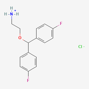 molecular formula C15H16ClF2NO B1293711 2-(Bis(4-fluorophenyl)methoxy)ethanamine hydrochloride CAS No. 50376-82-4