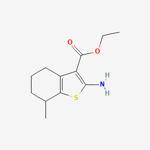 molecular formula C12H17NO2S B12937113 Ethyl 2-amino-7-methyl-4,5,6,7-tetrahydrobenzo[b]thiophene-3-carboxylate 