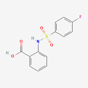 molecular formula C13H10FNO4S B1293713 Benzoic acid, 2-(((4-fluorophenyl)sulfonyl)amino)- CAS No. 51012-30-7