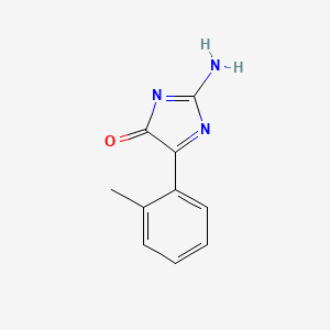 molecular formula C10H9N3O B12937139 2-Amino-5-(2-methylphenyl)imidazol-4-one 