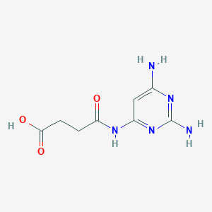 molecular formula C8H11N5O3 B12937183 4-((2,6-Diaminopyrimidin-4-yl)amino)-4-oxobutanoic acid 
