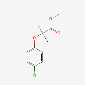 molecular formula C11H13ClO3 B1293720 Methyl 2-(4-chlorophenoxy)-2-methylpropanoate CAS No. 55162-41-9