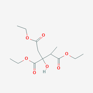 molecular formula C13H22O7 B12937204 Triethyl 2-hydroxybutane-1,2,3-tricarboxylate 