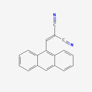 B1293721 (9-Anthrylmethylene)malononitrile CAS No. 55490-87-4