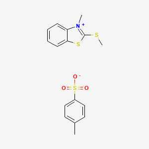 molecular formula C16H17NO3S3 B1293722 3-Methyl-2-(methylthio)benzo[d]thiazol-3-ium 4-methylbenzenesulfonate CAS No. 55514-14-2