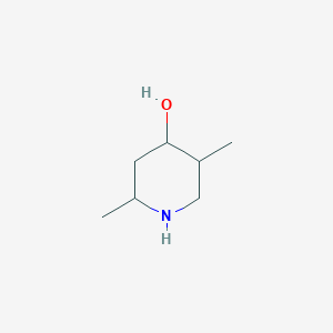 molecular formula C7H15NO B12937224 2,5-Dimethylpiperidin-4-ol CAS No. 39251-56-4