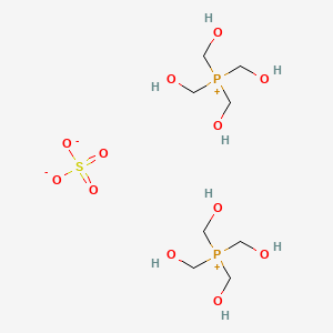 molecular formula C4H12O8PS- B1293723 Tetrakis(hydroxymethyl)phosphonium sulfate CAS No. 55566-30-8