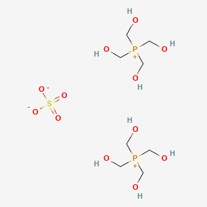 molecular formula C8H24O12P2S B1293723 Tetrakis(hydroxymethyl)phosphonium sulfate CAS No. 55566-30-8