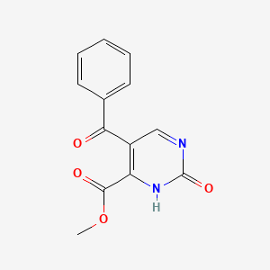molecular formula C13H10N2O4 B12937269 Methyl 5-benzoyl-2-oxo-2,3-dihydropyrimidine-4-carboxylate CAS No. 62328-10-3