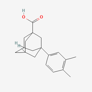 B1293728 3-(3,4-Dimethylphenyl)adamantane-1-carboxylic acid CAS No. 56531-57-8