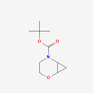 molecular formula C10H17NO3 B12937295 Tert-butyl 2-oxa-5-azabicyclo[4.1.0]heptane-5-carboxylate 