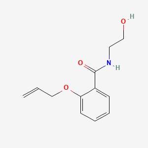 molecular formula C12H15NO3 B1293732 N-(2-hydroxyethyl)-2-prop-2-enoxybenzamide CAS No. 63887-17-2