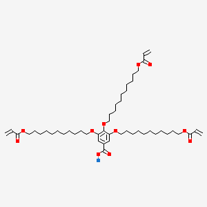 molecular formula C49H77NaO11 B12937327 Sodium 3,4,5-tris((11-(acryloyloxy)undecyl)oxy)benzoate 