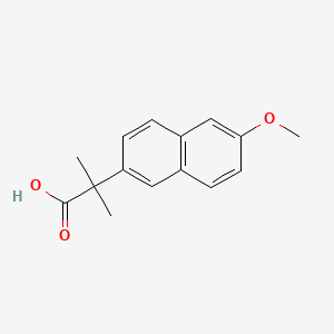 molecular formula C15H16O3 B1293733 2-(6-甲氧基萘-2-基)-2-甲基丙酸 CAS No. 69337-85-5