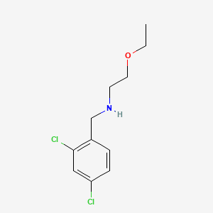 molecular formula C11H15Cl2NO B1293734 N-[(2,4-dichlorophenyl)methyl]-2-ethoxyethanamine CAS No. 73728-64-0