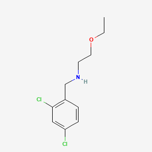 molecular formula C11H15Cl2NO B1293734 Benzylamine, 2,4-dichloro-N-(2-ethoxyethyl)- CAS No. 73728-64-0