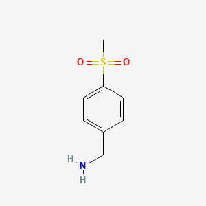 molecular formula C8H11NO2S B1293735 4-(甲磺基)苄胺 CAS No. 4393-16-2