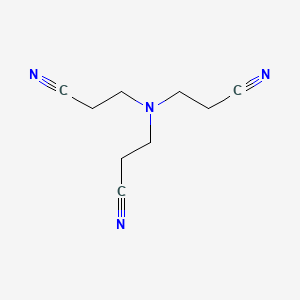 molecular formula C9H12N4 B1293739 Propanenitrile, 3,3',3''-nitrilotris- CAS No. 7528-78-1