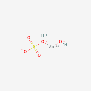 molecular formula H2O5SZn B12937390 HYdrogen hydroxysulfatozincate 