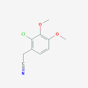 molecular formula C10H10ClNO2 B1293741 (2-Chloro-3,4-dimethoxyphenyl)acetonitrile CAS No. 7537-07-7