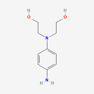 molecular formula C10H16N2O2 B1293743 2,2'-(4-Aminophenylimino)diethanol CAS No. 7575-35-1
