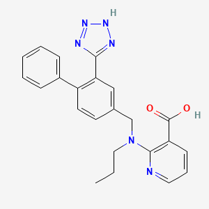 molecular formula C23H22N6O2 B12937498 2-[[4-phenyl-3-(2H-tetrazol-5-yl)phenyl]methyl-propylamino]pyridine-3-carboxylic acid 