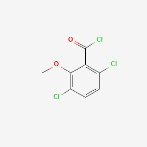 molecular formula C8H5Cl3O2 B1293753 3,6-dichloro-2-methoxybenzoyl chloride CAS No. 10411-85-5