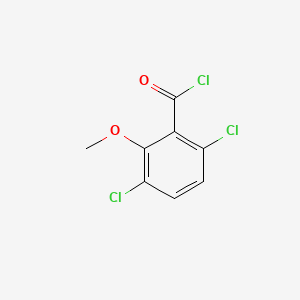 molecular formula C8H5Cl3O2 B1293753 Benzoyl chloride, 3,6-dichloro-2-methoxy- CAS No. 10411-85-5