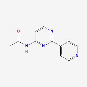 molecular formula C11H10N4O B12937553 N-(2-(pyridin-4-yl)pyrimidin-4-yl)acetamide CAS No. 61310-41-6