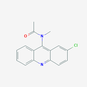 molecular formula C16H13ClN2O B12937597 N-(2-Chloroacridin-9-YL)-N-methylacetamide CAS No. 61981-70-2