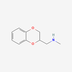 molecular formula C10H13NO2 B1293761 (2,3-Dihydro-benzo[1,4]dioxin-2-ylmethyl)-methyl-amine CAS No. 2242-31-1