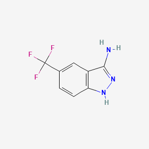 molecular formula C8H6F3N3 B1293762 5-(Trifluoromethyl)-1H-indazol-3-amine CAS No. 2250-53-5
