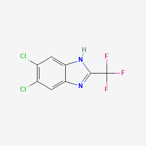 molecular formula C8H3Cl2F3N2 B1293764 1H-Benzimidazole, 5,6-dichloro-2-(trifluoromethyl)- CAS No. 2338-25-2