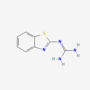 molecular formula C8H8N4S B1293769 (2-苯并噻唑基)-胍 CAS No. 2582-07-2