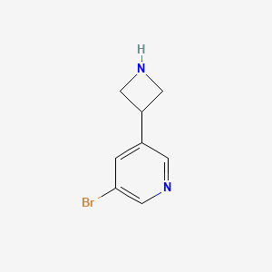molecular formula C8H9BrN2 B12937710 3-(Azetidin-3-yl)-5-bromopyridine 