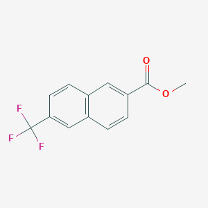 molecular formula C13H9F3O2 B12937752 Methyl 6-(trifluoromethyl)-2-naphthoate 